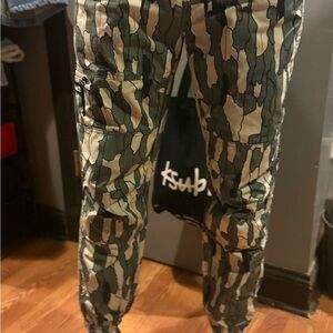 Timberland Green and Black Camouflage Pants